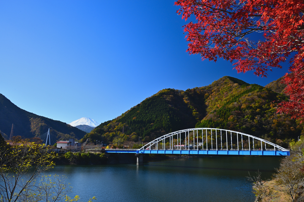 初冬の湖