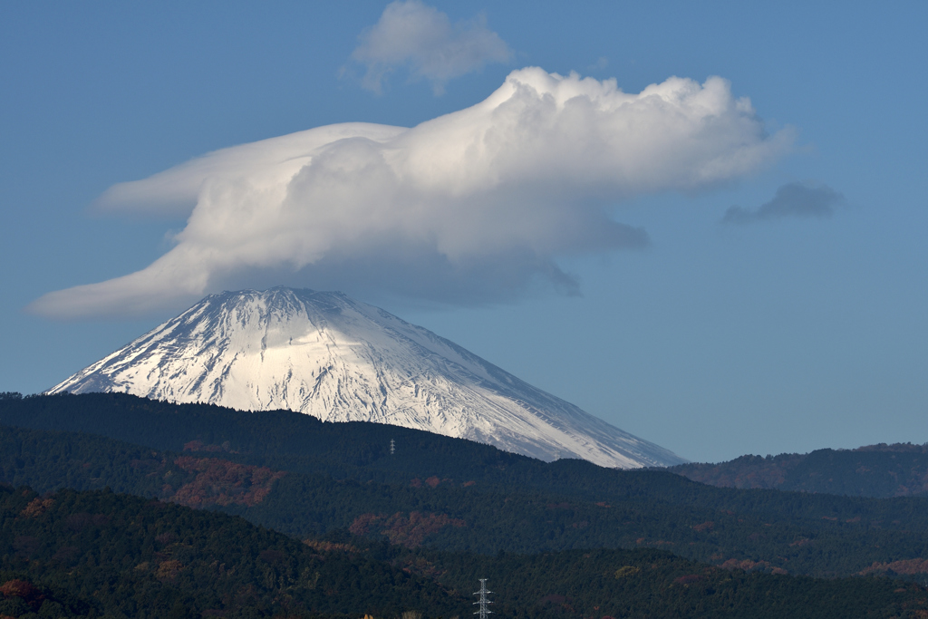 晴れたお山