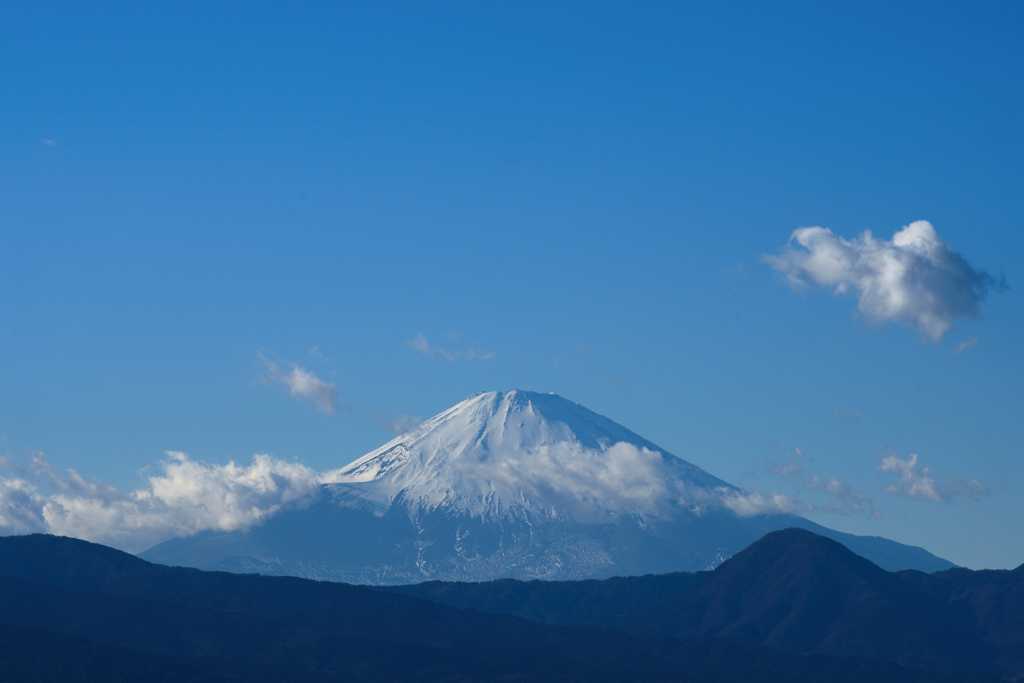 雲が湧くお山