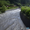 階上の河川公園の川