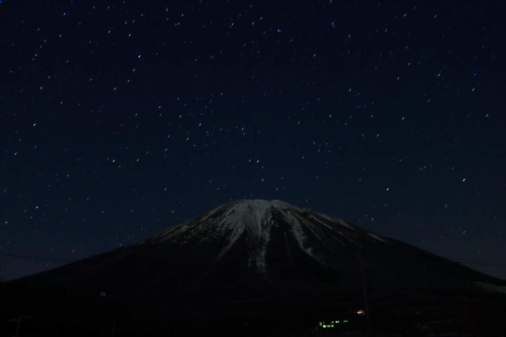 大山の夜