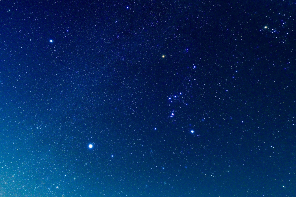 オリオンと冬の大三角