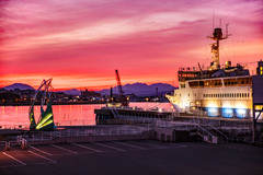 函館港の夕景 