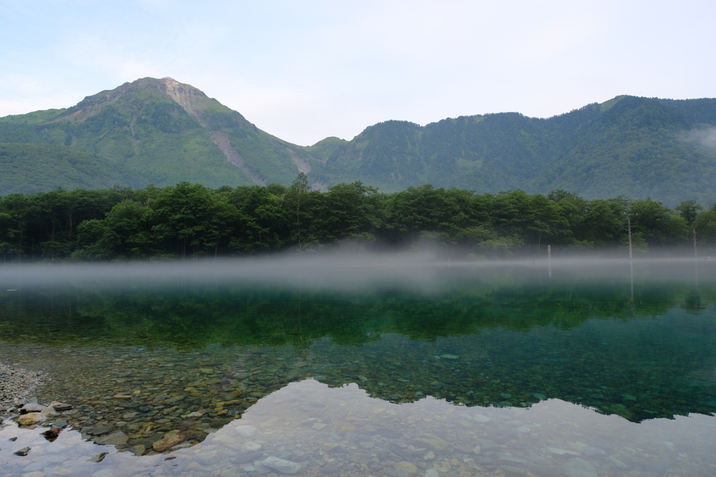 焼岳朝