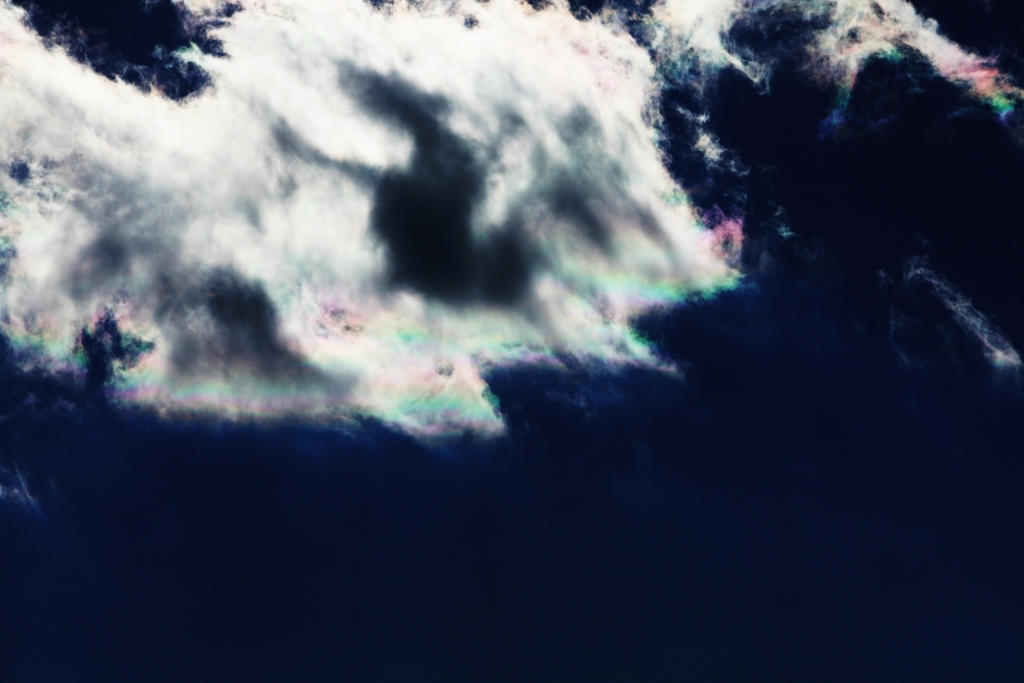 iridescent clouds