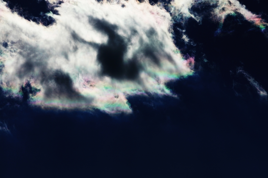 iridescent clouds