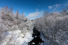 frozen river