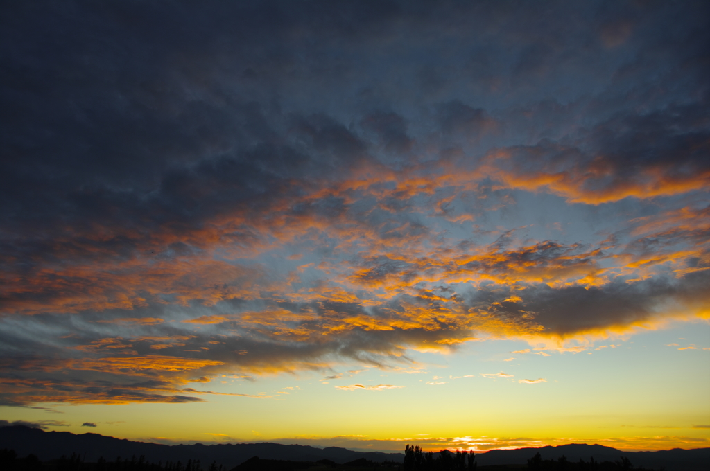 富良野の夕焼け