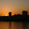 東雲運河からの夕焼け（帰宅途中より）