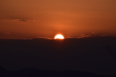 本日の夕日