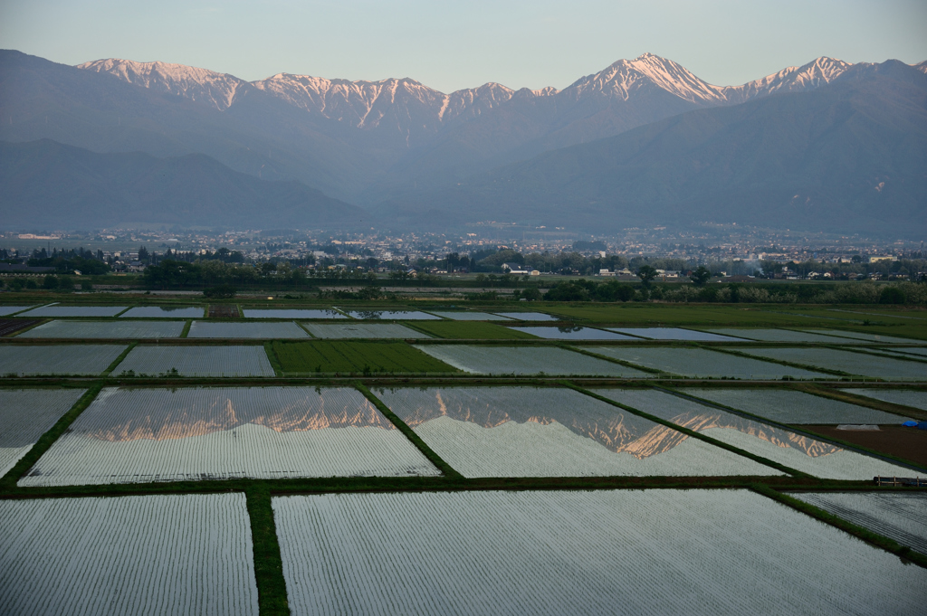 安曇野田園風景
