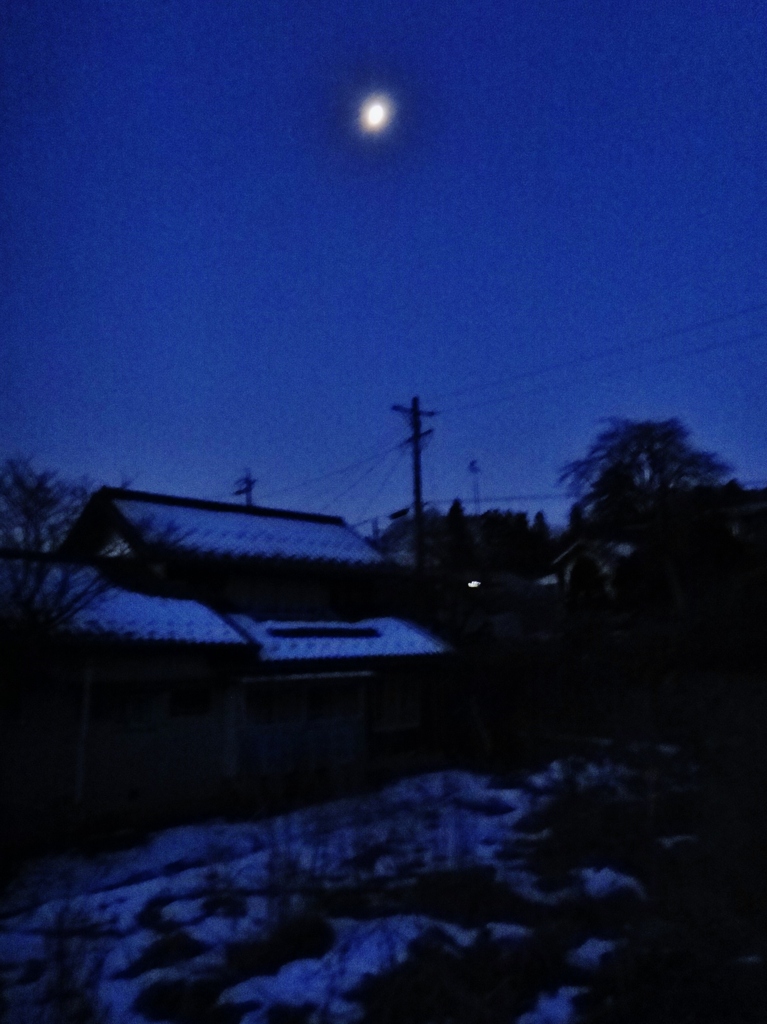 第四千二百六作　「雪あかりする　障子開けば　月が出てゐて」　長野県中野
