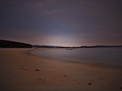 第千五百二十二作　　「ゆふぐれて　心しづかに　波音を聴く」　和歌山県田辺