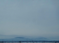 第千三百十八作　　「遠山の　雪が煙らば　春近し」　岩手県一関