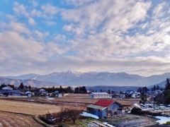 第三千五百三十一作　「里から山へ　だんだん春の　兆したしかに」　福井県下唯野