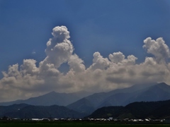 第千四百九十三作　　「夏の雲を追ふ」　愛媛県西条