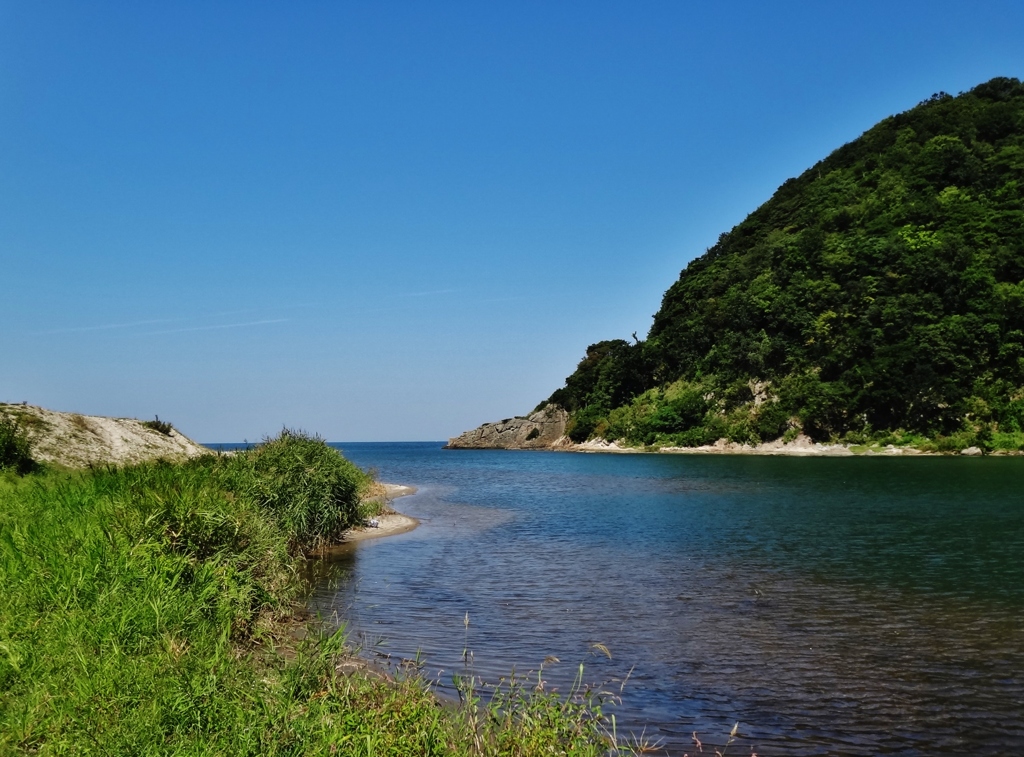 第八百六十二作　　「流れこむ海原の　二度と逢ふまいに」　兵庫県浜坂