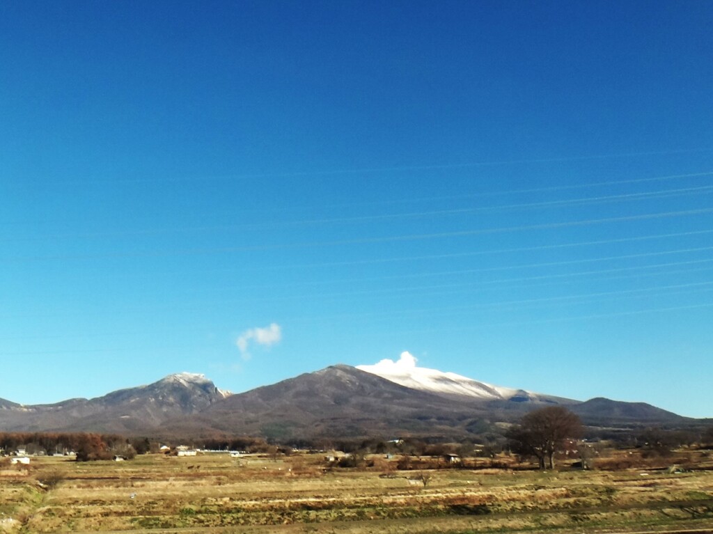 第四千百五十七作　「新蕎麦喰へば　浅間は雪の　化粧してゐて」　長野県小諸