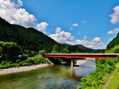 第二千九百二十五作　「すつかり夏色の　河を越へる」　静岡県浦川