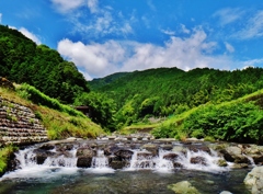 第四千作　「夏至過ぐる　素足で渡る　川のよろしさ」　山梨県南部　