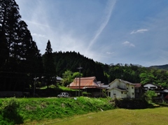 第千四百三作　　「爛漫の　郷のよろしさを　あゆむ」　鳥取県三朝　
