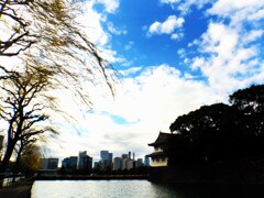 第四千百八十六作　「いやになつかしい　見あげる けふの空色で」　東京都千代田