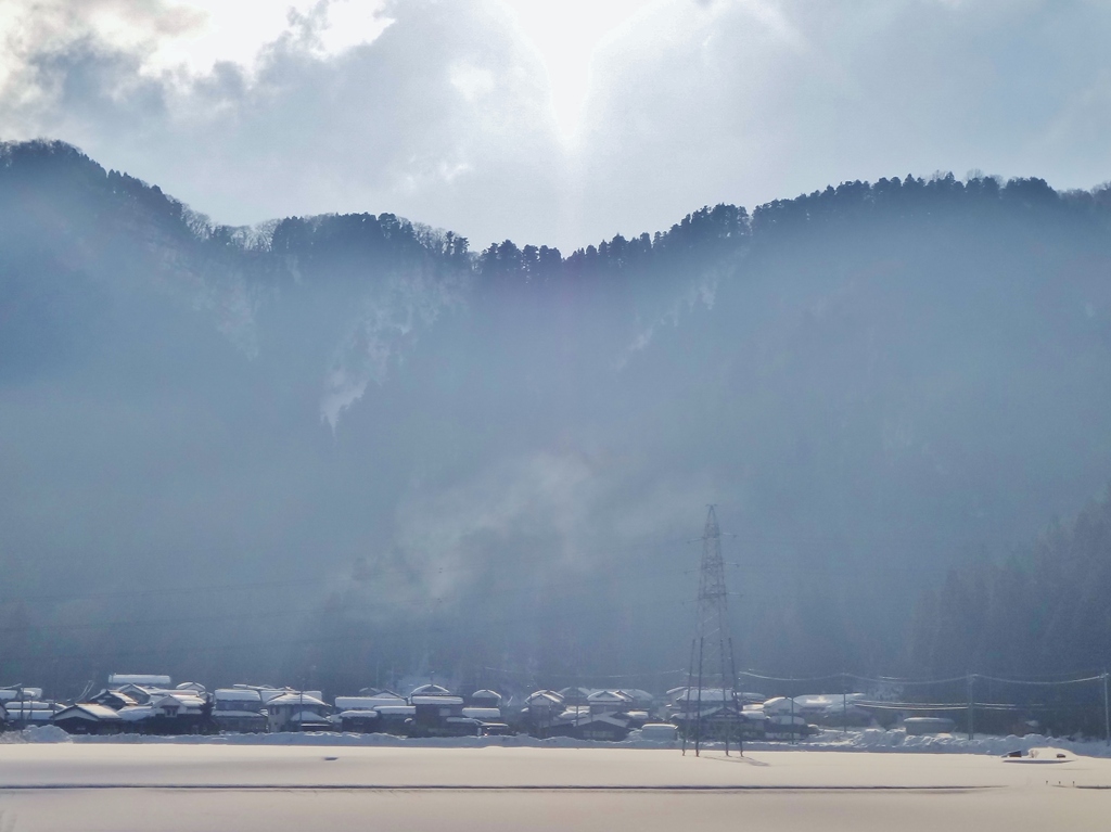 第三千八百六十作　「ひつそり雪に　残して去る」　福井県鯖江