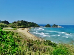 第三千九百五十五作　「夏の近さを　汐の香　まともに」　島根県益田