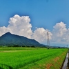 第三千六百六十作　「夏山越へて　夏の雲追ふ　田んぼ路」　長野県飯山