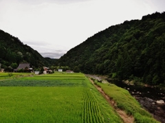  第千百三十四作　　「川風のゆくえ　暮れの鐘とほく」　岐阜県高鷲