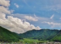第三千六百三十二作　「雲もりあがる　夏の近さを知る」　長野県更埴