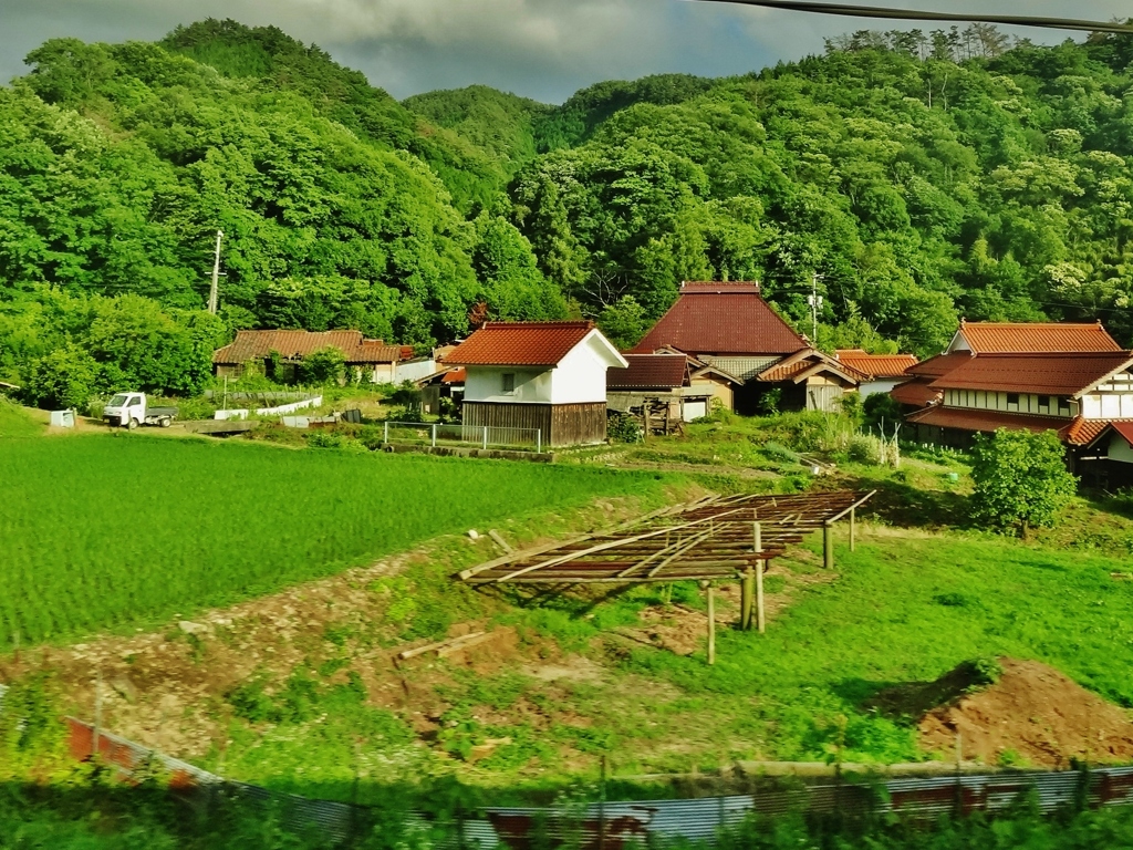 第二千九百一作　「山里なつかしく　蛙しきりに」　山口県仁保