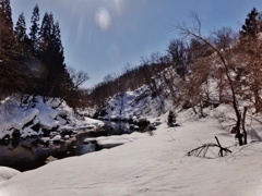  第九百六十六作　　「やつと　晴れきつた　雪の白ひこと」　福井県和泉