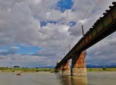 第二千二百七十九作　「汽車は東へ　さびしさの　川を越し」　富山県水橋