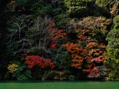 第二千三百二十二作　「山影水影の　秋がひつそり」　静岡県龍山　