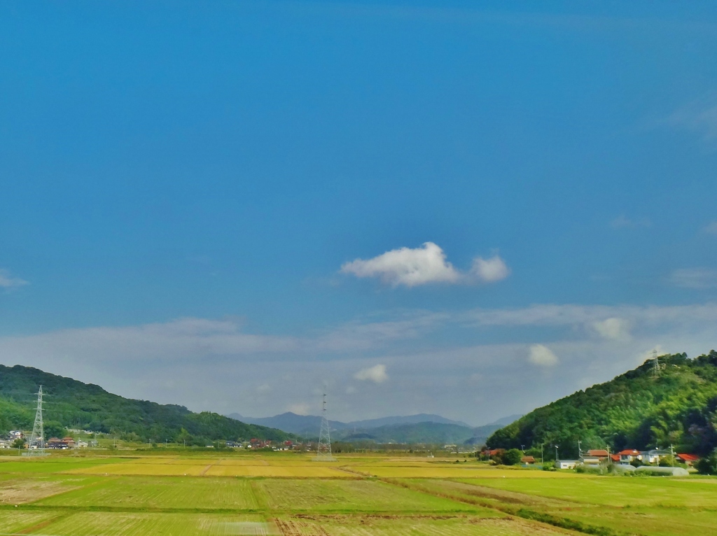 第三千七百六十一作　「刈られてさびしい　田がいちめん」　山口県小郡