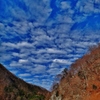 第二千六百八十九作　「山はすつかり　枯れてさつぱり　うろこ雲」　栃木県湯西川