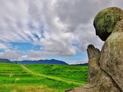 第四千九十八作　「奥越の　風をまともに　地蔵菩薩」　福井県石谷