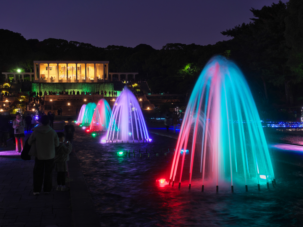 キラキラ噴水ショー