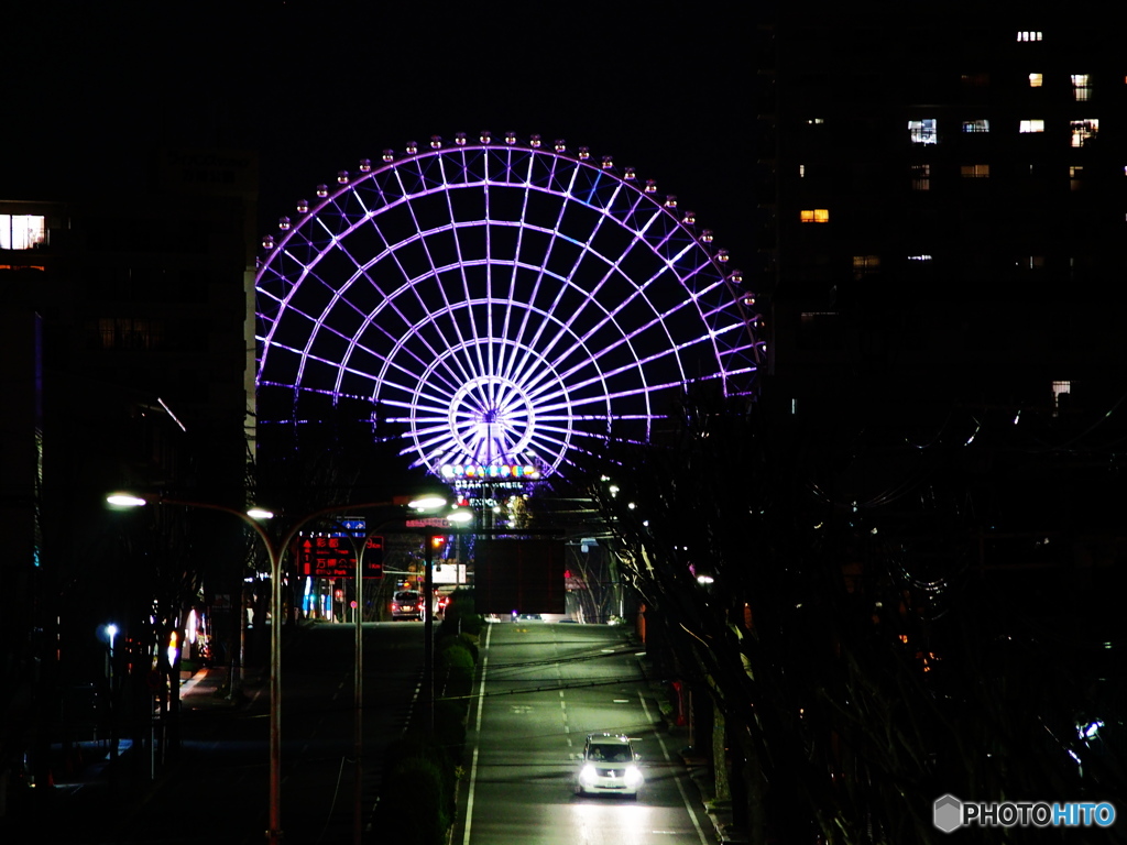 夜の扇