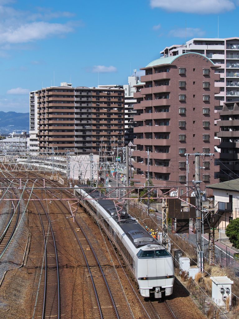 跨線橋から