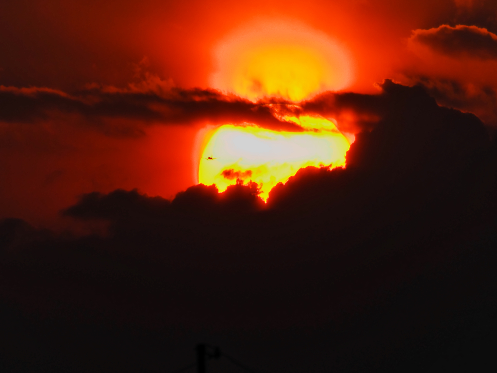 夕日