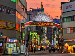夕暮れ商店街