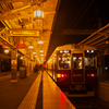 嵐山駅にて