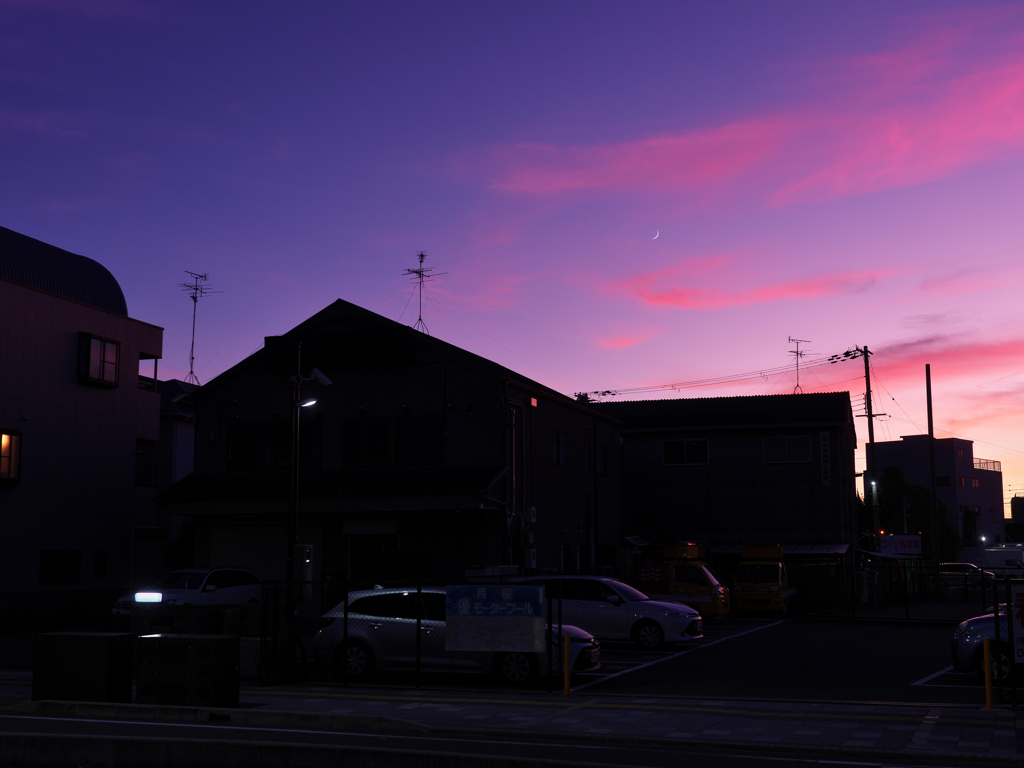 夕月を添えて