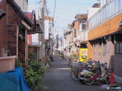 天下茶屋近くにて