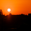 わが街の夕陽