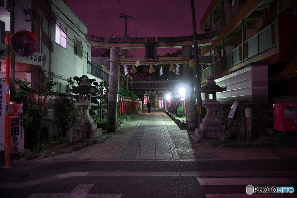 夜のお参り
