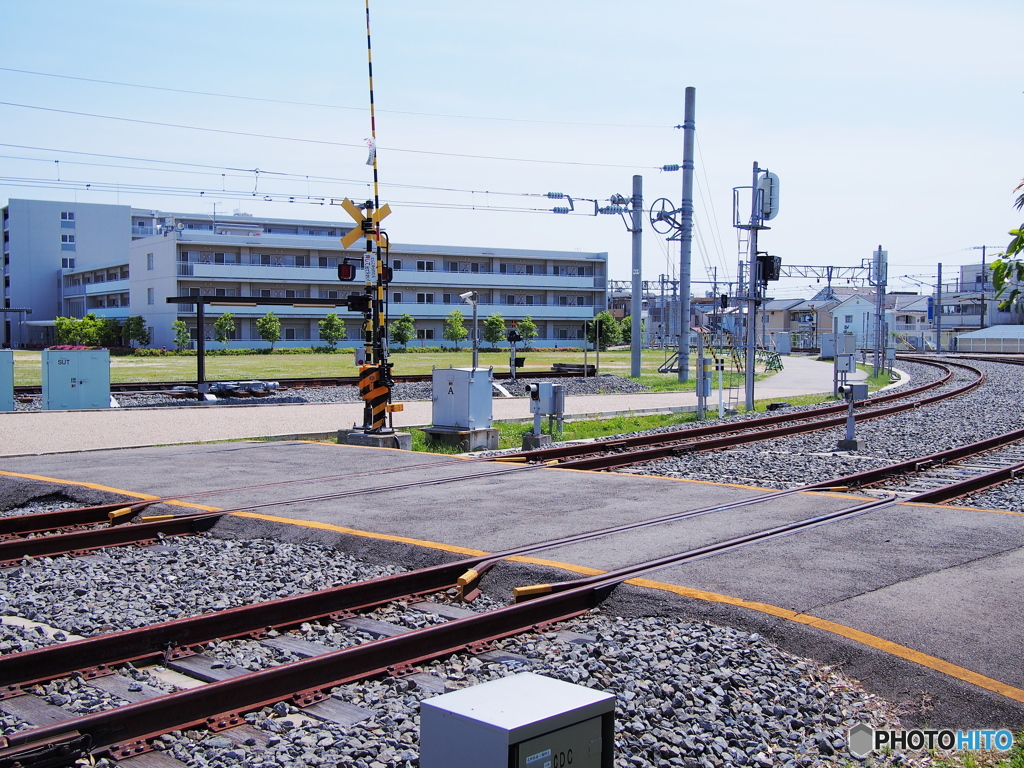 実習線と踏切