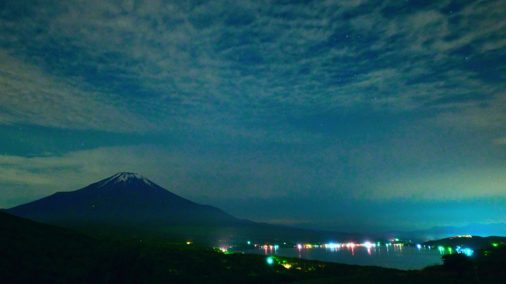 夜明け前・富士